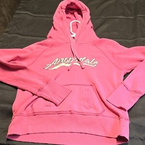 Aeropostale Pink Sweater Vibrant Warm-Toned